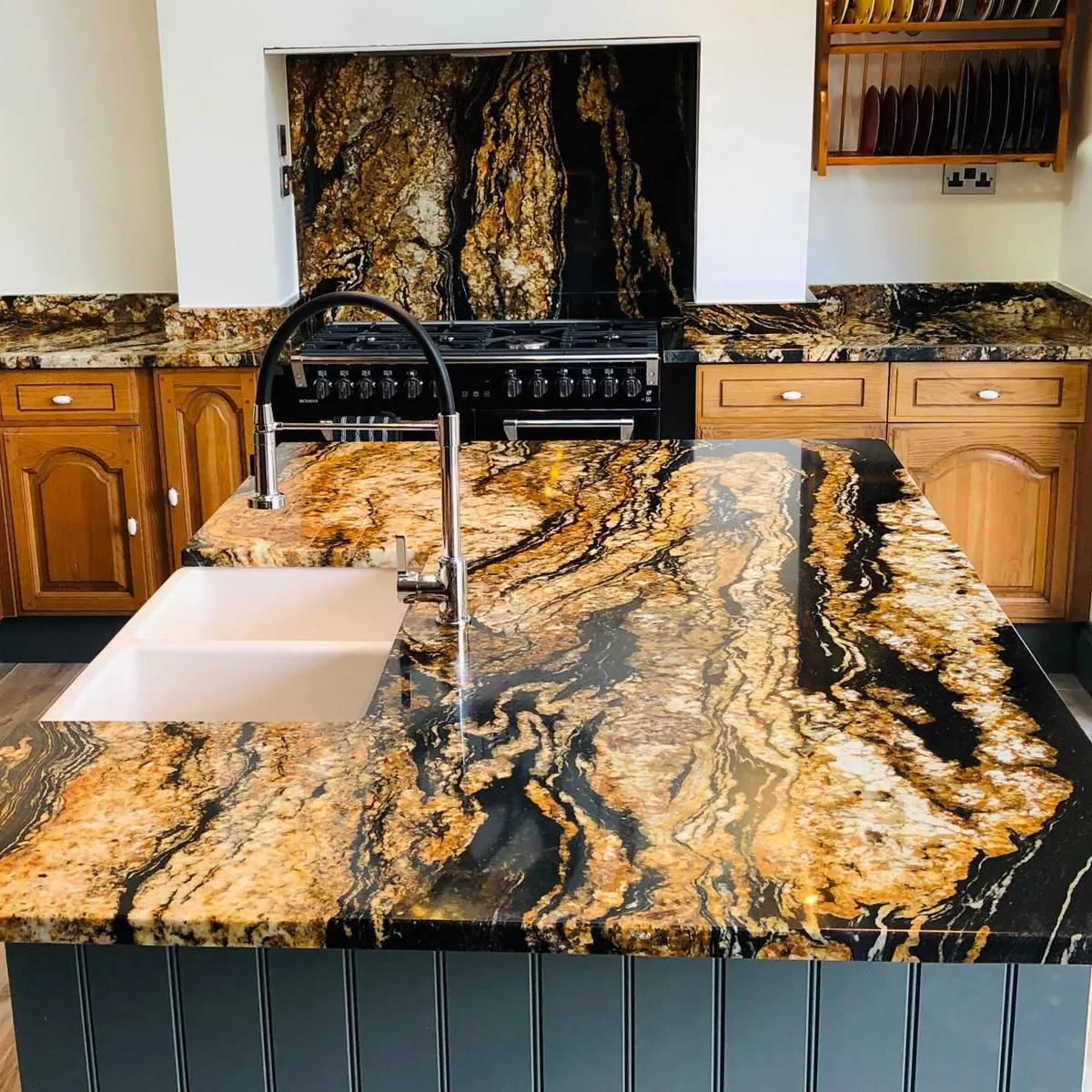 Black Gold Granite Countertops FunShineStone
